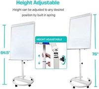 Dexboard Mobile Dry Erase Easel 40 x 28 inch, Roll