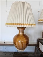 33" Drip Glazed Clay Table Lamp