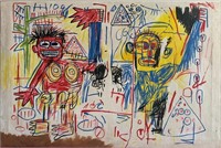 Michel Basquiat - Oil on canvas