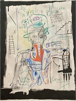 Jean-Michel Basquiat - Drawing on paper