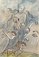 Francis Picabia - Drawin on paper