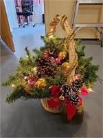 Light-Up Christmas Basket