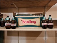 Vintage Heidelberg Beer Bottles & Case