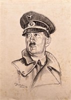 Adolf Hitler - Drawing on paper