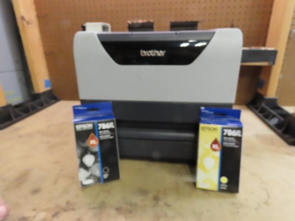 Brother printer & ink cartridges.