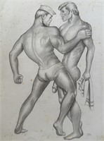 Tom of Finland - Drawing on paper