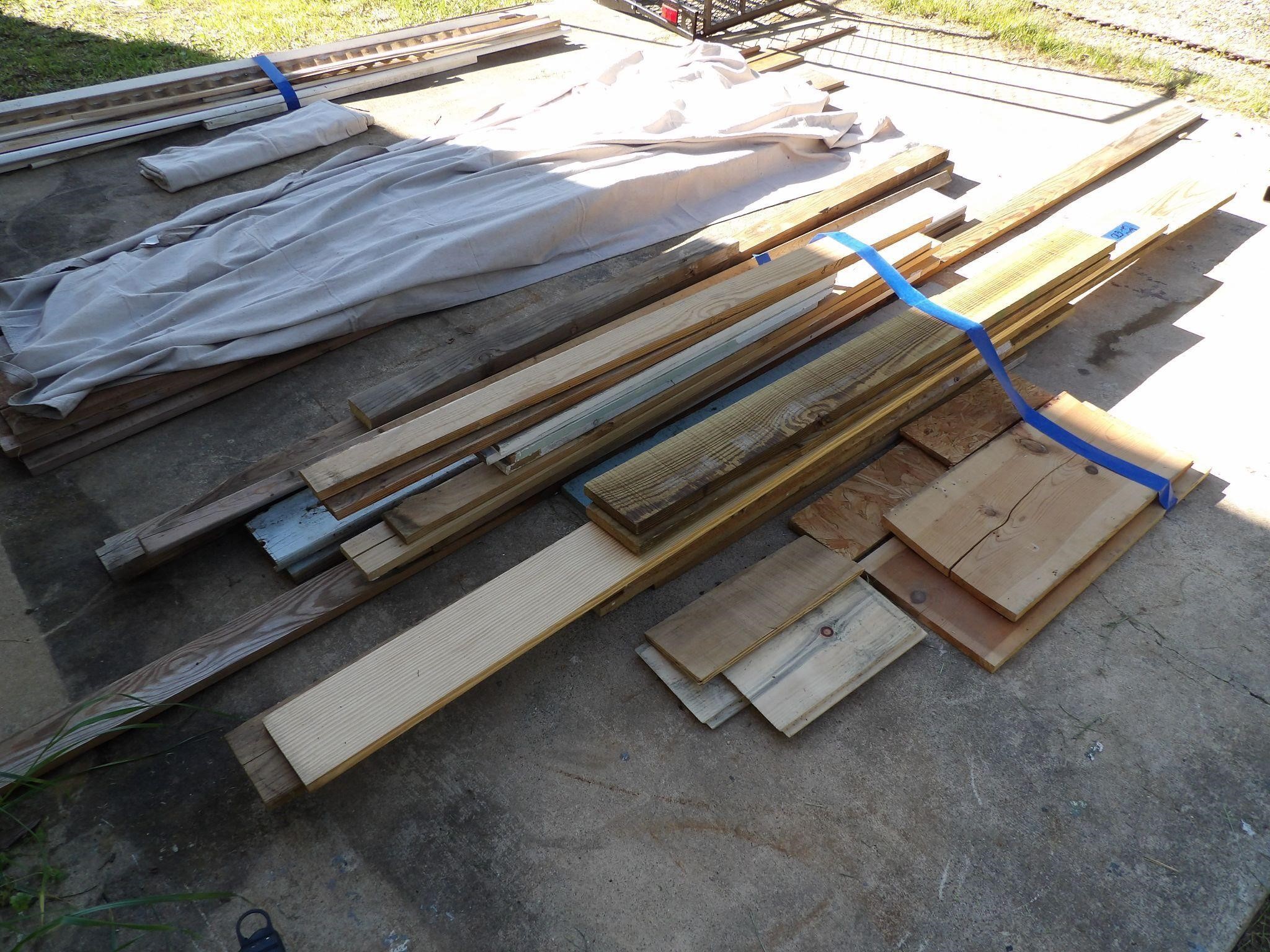 Assorted Lumber - Several Sizes & Varieties