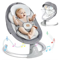 $110  BIUSIKAN Baby Swing  3 Seat Positions  Gray