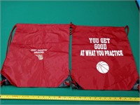 2 - Basketball Draw String Back Packs
