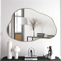 $100  Gold Cloud Mirror  Asymmetrical  30x20.5