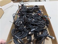 Assorted dash camera cables wiring.