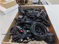 Assorted dash camera cables wiring.