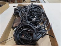 Assorted dash camera cables wiring.