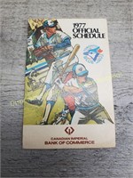 Toronto Blue Jays 1977 Official Schedule