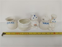 Vintage Pillsbury Ceramic Condiment Set