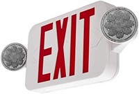 $36  Red Exit Sign with Emergency Lights - 1 Pack