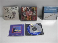 Four Signed Autographed CDs & Dvd No COA's