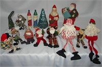 Vintage Santa Claus Shelf Sitter Dangle Legs& more