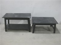 Two Black Tables Largest 15.75"x 35"x 22"