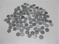 100 WWII Steel Wheat Cents
