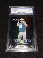 Justin Herbert 2023 Prizm GEM MT 10 Prizmatic