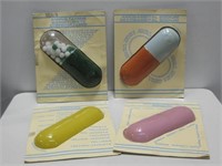 Four Vtg 12" Advertising Pills