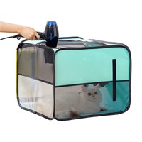 Pet Dog Cat Drying Box | Anti-Hair Flying | Portab