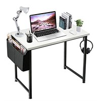 Lufeiya Small Computer Desk White Writing Table fo