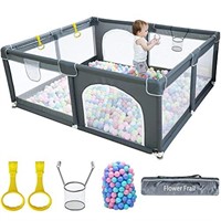 Extra Large Baby Playpen 71x59in- Play Yard for Ba