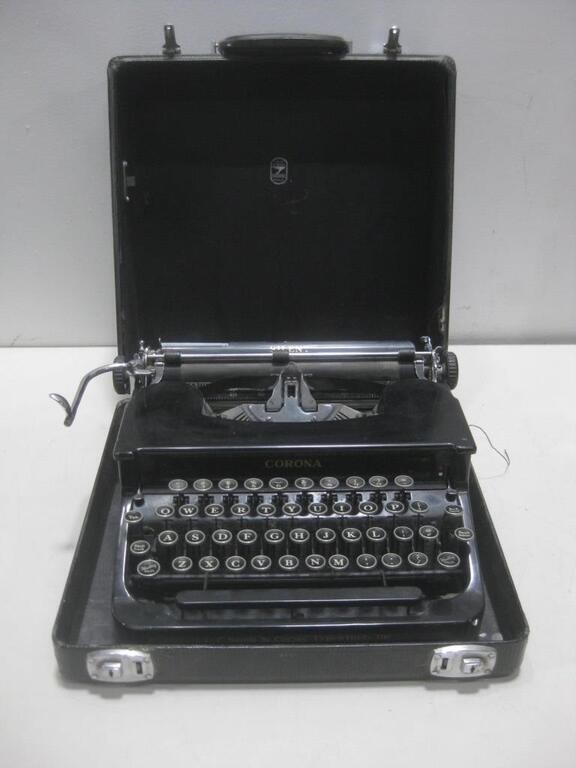 Vtg Smith Corona Typewriter Untested See Info