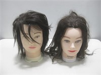 Two Hairkins Cosmetology Mannequin Heads