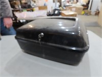 Locking motorcycle storage case.