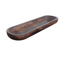Hand-crafted wooden dough bowl can be used for hom
