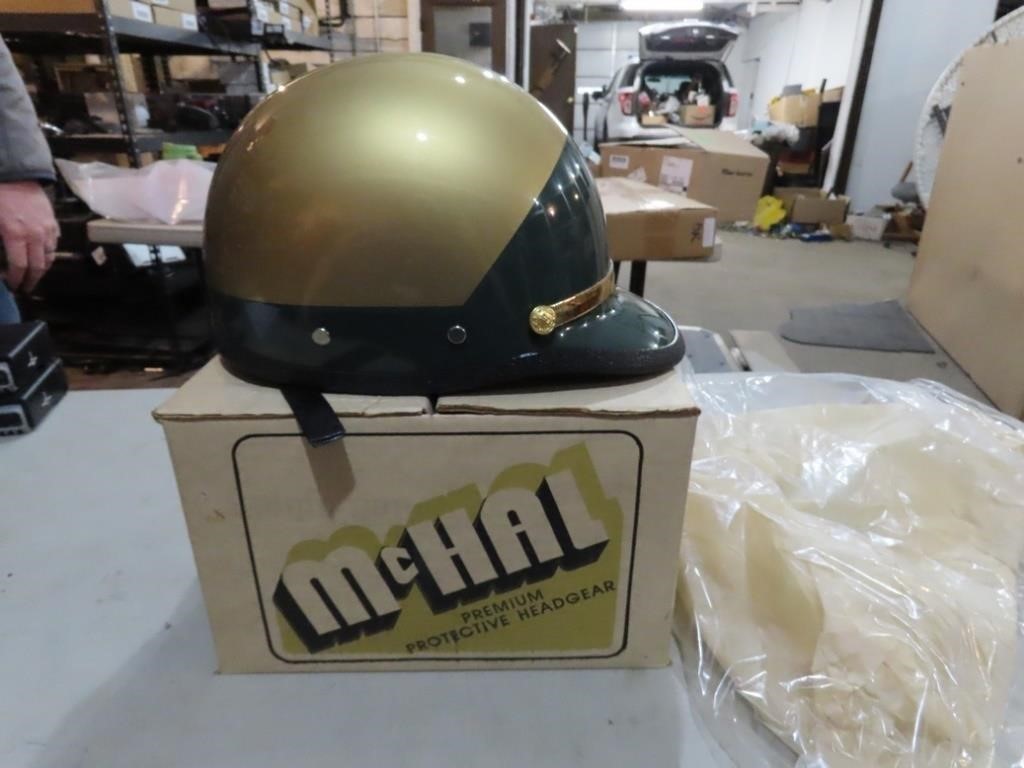 NOS McHal Police motorcycle helmet.
