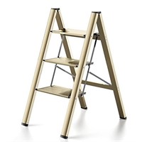 3 Step Ladder Aluminum Lightweight Folding Step St