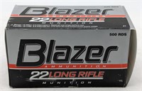 (II) Blazer ammunition, 22 long rifle, 500