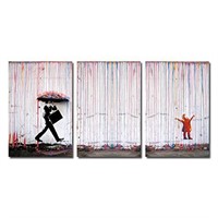 April Art Banksy Pictures Colorful Rain Painting o