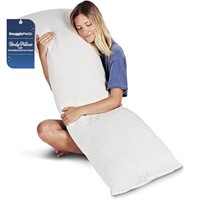 Snuggle-Pedic Body Pillow for Adults - White Pregn
