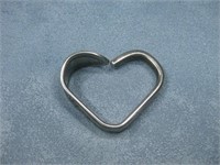 Sterling Silver Spoon Heart Cuff