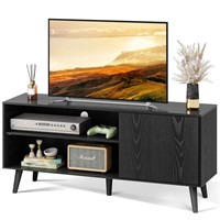 WLIVE Mid-Century Modern TV Stand for 55" TV, Ente