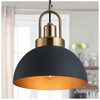 YHANFENGCY Vintage Pendant Light 9.84 "Black and G