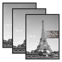 upsimples 18x24 Frame Black 3 Pack, Poster Frames