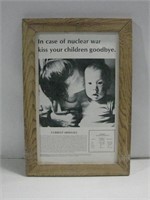 13"x 19.5" Framed In Case Of Nuclear War Print