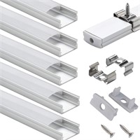 StarlandLed LED Aluminum Channel with Cover 6-Pack