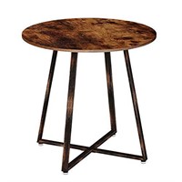 Rolanstar Dining Table Rustic Round Table with Met