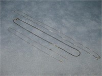 Three Scrap Sterling Silver Necklaces