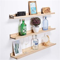 AZSKY 48 Inch Large Wood Floating Shelves for Wall