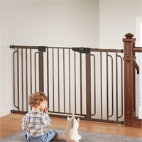 Cumbor 29.7-57" Extra Wide Baby Gate for Stairs, D