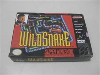 Empty Wild Snake SNES Video Game Box