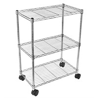 Simple Deluxe Heavy Duty 3-Shelf Shelving with Whe